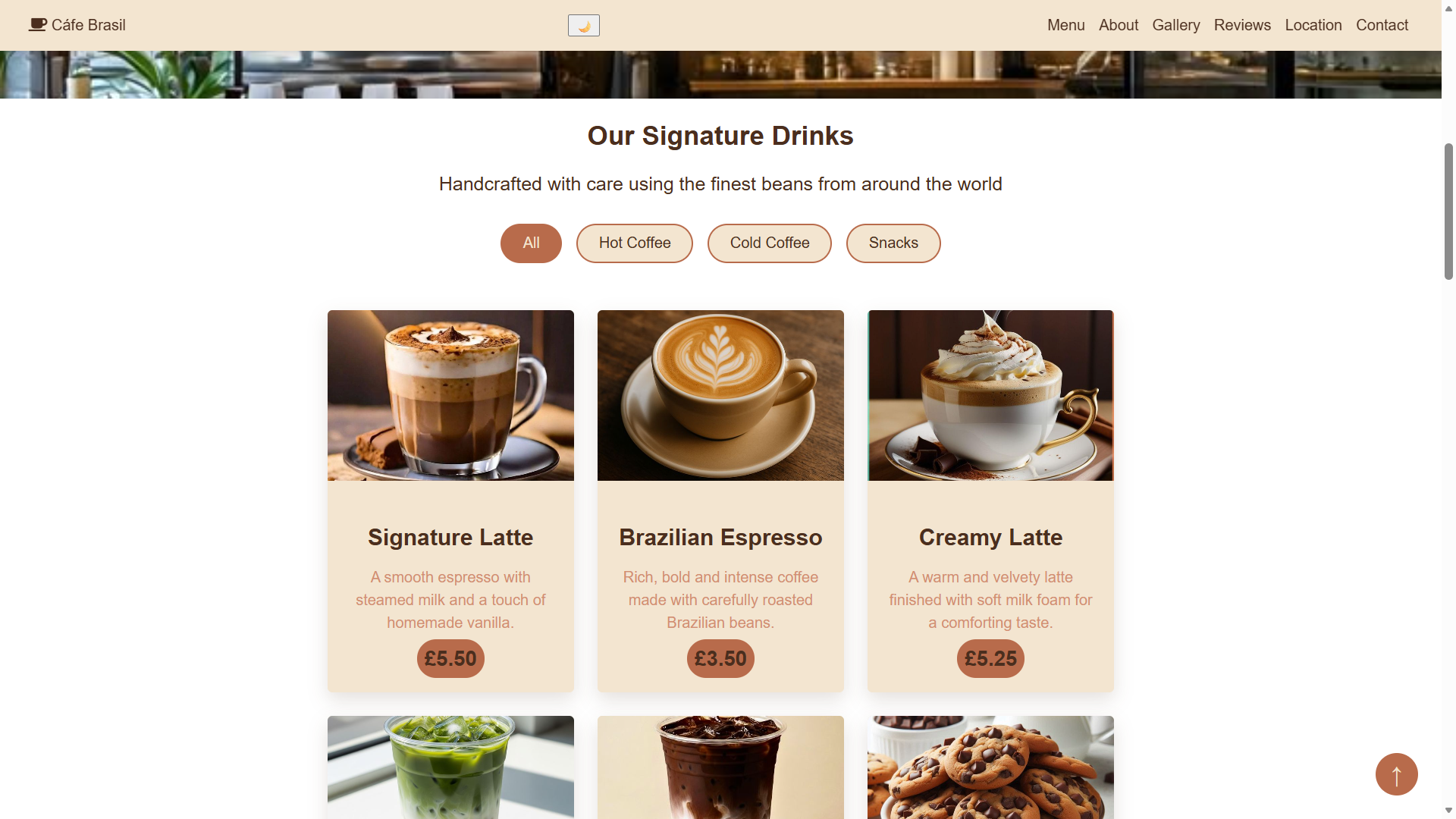 Cafe Brasil website